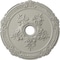 Ekena Millwork Attica with Rose Ceiling Medallion (Canopies up to 4 1/2"), 26"OD x 3 3/4"ID x 1 1/2"P, Pot of Cream CM26ATPCF - alternate 1